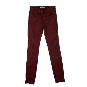 Madewell Maroon 5 Pocket Skinny Jeans‎ Size 25